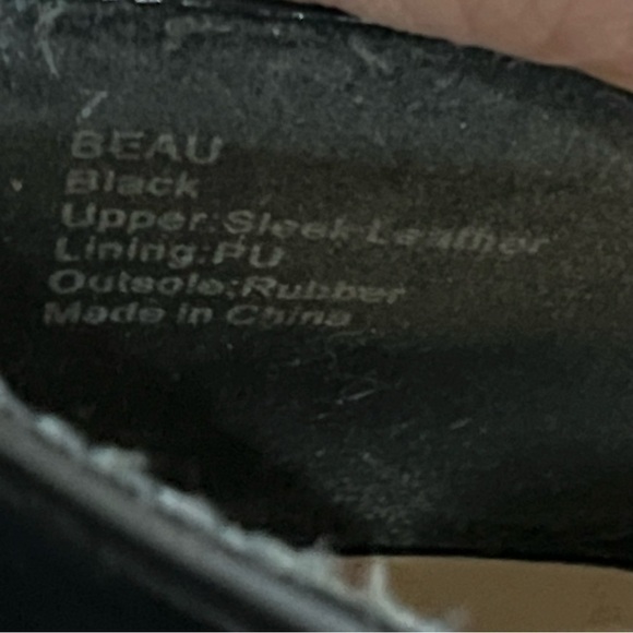 Sole Society 7 Beau Black Leather Point Toe Slip On Loafer Flat - Picture 7 of 7